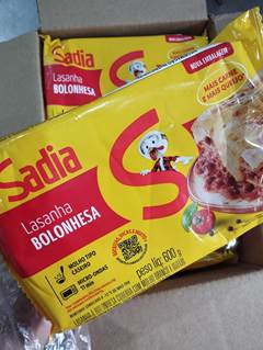 LASANHA BOLONHESA SADIA 600G CX 3,6