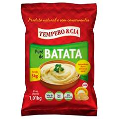 PURE DE BATATA TEMP E CIA PCT 1KG FD10KG