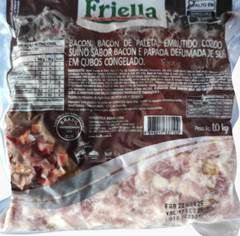 BACON SUINO PALETA CUBO PCT 1KG CX 10KG