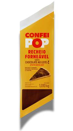 RECHEIO FORNEAVEL CHOCOLATE AO LEITE CONFEITEIRO POP 8X1,01KG