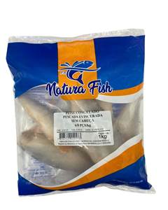 PESCADA EVISCERADA 6/8 PECAS PACOTE 1KG CX 15KG