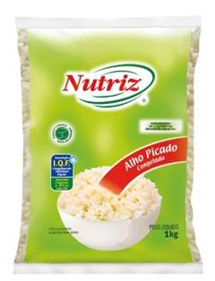 ALHO PICADO CONGELADO NUTRIZ PACOTE 1KG CAIXA 10KG