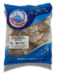 CASTANHA EVISCERADA PACOTE 1KG PESCAMARES CX 15KG
