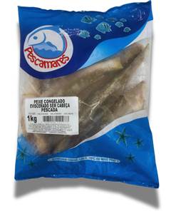 PESCADA EVISCERADA PACOTE 1KG PESCAMARES CX 15KG