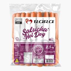 SALSICHA HOT DOG RARA PACOTE 2,5 CX 20KG