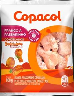 FRANGO A PASSARINHO IQF PACOTE 800G CAIXA 9,6KG