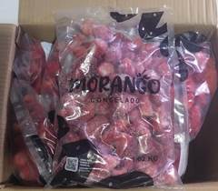 MORANGO INTEIRO CONGELADO IMPORTADO PACOTE 1,02 CAIXA 10,2KG