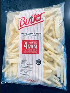 BATATA BUTLER 7MM 8X2,25KG CX 18KG
