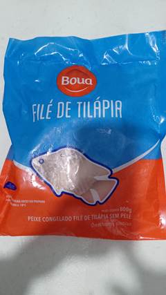 FILE DE TILAPIA PACOTE 800GR CX 9,6KG