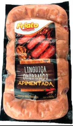 LINGUICA MISTA APIMENTADA FRIATO PCT 600G CAIXA 7,2KG
